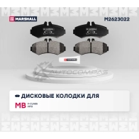 Тормозные колодки дисковые MB V-Class I (W638) 96-, Vito (W638) 96- MARSHALL SGW 00 M2623022 1437232851 - Изображение 2