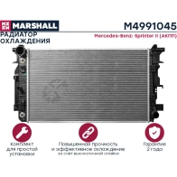 Радиатор охлаждения двигателя MB Sprinter II 06- (АКПП) MARSHALL 5AP OT M4991045 1441204671 - Изображение 3