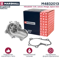 Водяной насос (помпа) Mitsubishi Colt V 96-, Lancer VI, VII 95-, Mirage V 95-, Space Star I 98- MARSHALL SJE6 G8 1441204744 M4832013 - Изображение 2