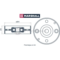 Ролик Nissan Almera II (N16) 00-, Micra II 92-, Primera II (P11), III (P12) 99- MARSHALL 4 4K754 MS7038 1441204808 - Изображение 2