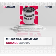 Фильтр масляный Subaru Forester III-V 08-, Impreza IV, V 13-, Legacy V 09-, Outback IV, V 13- MARSHALL 1441205310 ML7489 NC4D 7 - Изображение 2