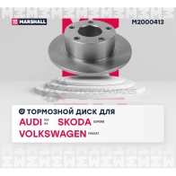 Диск тормозной Audi 100 (C4) 90-, A6 (C4, C5) 94-, Skoda Superb I 01-, VW Passat (B5) 96- MARSHALL M2000413 1437232066 YITY FJT - Изображение 3