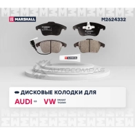 Тормозные колодки дисковые Audi Q3 (8U) 11-, Seat Alhambra II 10-, VW Tiguan I 07-, Sharan 10- MARSHALL 1437232825 LWXTK 1 M2624332 - Изображение 2