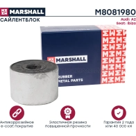 Сайлентблок VAG: A2 00-, Ibiza 04- MARSHALL V6M Q8K 1441206348 M8081980