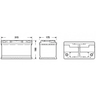 Аккумулятор EXIDE 1441131368 EK820 WVS KG44 - Изображение 2