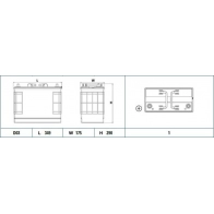 Аккумулятор EXIDE 1441131399 EF1251 1EE 4X2
