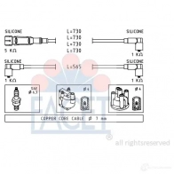 Высоковольтные провода зажигания FACET EPS 1.501.671 KW 360 671 Volkswagen Golf 2 Хэтчбек 1.3 50 л.с. 1985 – 1987 4.9671