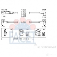 Высоковольтные провода зажигания FACET KW 359 493 4.8493 EPS 1.500.493 Volkswagen Golf 2 Хэтчбек 1.0 50 л.с. 1985 – 1991