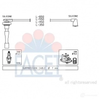 Высоковольтные провода зажигания FACET 1512878 EPS 1.501.709 4.9709 KW 360 709