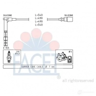 Высоковольтные провода зажигания FACET EPS 1.501.305 KW 360 305 1512766 4.9305