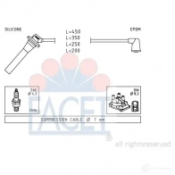 Высоковольтные провода зажигания FACET KW 360 740 4.9740 EPS 1.501.740 Mazda 323 (BJ) 6 Хэтчбек 1.9 16V (BJ14) 114 л.с. 1998 – 2001