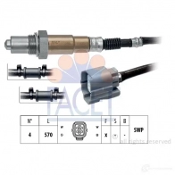 Лямбда зонд, кислородный датчик FACET 10.7492 Honda Edix 1 (BE) Минивэн 1.7 (BE1) 125 л.с. 2004 – 2009 KW 497 492 EPS 1.997.492