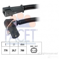 Датчик положения коленвала FACET 1515846 KW 453 185 90185 EPS 1.953.185