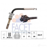 Датчик температуры выхлопных газов FACET 22.0196 VZ4V JU 1437422986