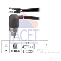 Датчик заднего хода FACET 7.6048 1514624 KW 560 048 EPS 1.860.048