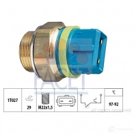 Датчик вентилятора радиатора FACET 7.5145 1514446 EPS 1.850.145 KW 550 145 - Изображение 2
