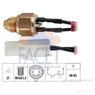 Датчик вентилятора радиатора FACET 1514422 EPS 1.850.110 KW 550 110 7.5110