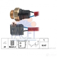 Датчик вентилятора радиатора FACET 7.5144 KW 550 144 EPS 1.850.144 1514445