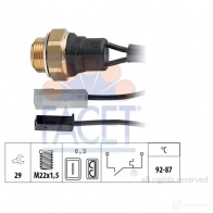 Датчик вентилятора радиатора FACET 1514361 EPS 1.850.001 7.5001 KW 550 001