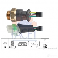 Датчик вентилятора радиатора FACET 7.5661 EPS 1.850.661 KW 550 661 Renault Espace (JS63) 2 Минивэн 2.1 TD (J63E) 90 л.с. 1994 – 1996