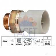 Датчик вентилятора радиатора FACET Opel Astra (F) 1 Хэтчбек 1.7 D (F08) 60 л.с. 1992 – 1998 7.5689 KW 550 689 EPS 1.850.689