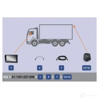 Камера заднего вида системы помощи при парковке MEKRA XC BG4I 1437584099 611301027099