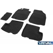 Коврики в салон Rival 66003002 99T25 14QYC M Lada Largus (R90, F90) 1 2012 – 2020