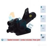 Термостат FAE 8435050641606 Renault Clio (BR, CR) 3 Хэтчбек 1.5 dCi (BR1C. CR1C) 103 л.с. 2005 – 2025 CTN IOWM 5312089
