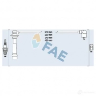 Высоковольтные провода зажигания FAE 8435050650561 7XU BHB9 83267 Mazda 323 (BJ) 6 Хэтчбек 1.9 16V (BJ14) 114 л.с. 1998 – 2001