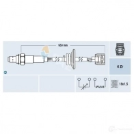 Лямбда зонд, кислородный датчик FAE G 5DVZ9 77520 8435050645994 Mitsubishi Outlander