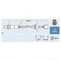 Лямбда зонд, кислородный датчик FAE 8435050654156 77647 Mitsubishi Lancer 10 (CXA) Хэтчбек RF9 D4