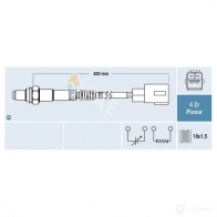 Лямбда зонд, кислородный датчик FAE 8435050638118 77457 Toyota Corolla (E120) 9 Хэтчбек 1.4 VVT i (ZZE120) 97 л.с. 2001 – 2007 6 L19U3