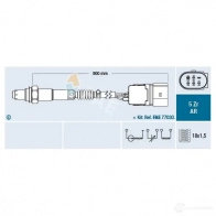 Лямбда зонд, кислородный датчик FAE Volkswagen Touran DCY4ZC 2 75359 8435050638651