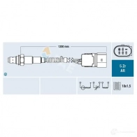 Лямбда зонд, кислородный датчик FAE 75097 Audi A4 (B7) 3 Кабриолет 1.8 T Quattro 163 л.с. 2003 – 2009 OAWIA9 J 8435050649091
