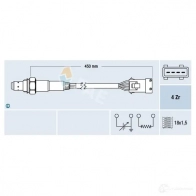 Лямбда зонд, кислородный датчик FAE 8435050618707 Peugeot 206 1 (2AC) Хэтчбек 1.1 i 60 л.с. 1998 – 2025 4XXD NF7 77162