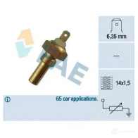 Датчик температуры охлаждающей жидкости FAE 1989374 D RW0KZE 31290 8435050603116 - Изображение 6