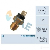 Датчик температуры охлаждающей жидкости FAE 34020 A2WM 6M4 1989750 8435050604397