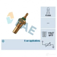 Датчик температуры охлаждающей жидкости FAE 1X 4MB 32470 1989446 8435050603857