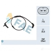 Датчик АБС FAE Mercedes E-Class (W212) 4 Седан 1.8 E 200 NGT (2141) 163 л.с. 2011 – 2025 5X4 YTIT 78488