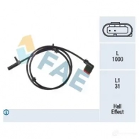 Датчик АБС FAE 8435050649350 78289 2PW IZ Mercedes C-Class (S204) 3 Универсал 3.0 C 320 CDI 4 matic (2089) 224 л.с. 2007 – 2011