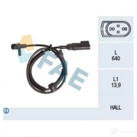 Датчик АБС FAE Ford Tourneo Connect 1 (C170) Минивэн 1.8 TDCi /TDDi /DI 75 л.с. 2002 – 2013 8435050644836 VP1OT BG 78145