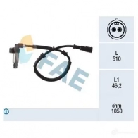 Датчик АБС FAE Renault Megane (DA) 1 Купе 1.4 16V (DA0D. DA1H. DA0W. DA10) 95 л.с. 1999 – 2003 78002 8435050640524 MJAWTS R