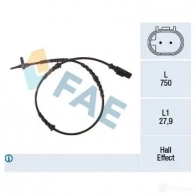 Датчик АБС FAE 8435050647677 78265 Fiat Panda 7L5 9J