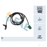 Датчик АБС FAE Volvo S80 1 (184) Седан 2.0 T 226 л.с. 1998 – 2006 EBTP A 78288 8435050649343