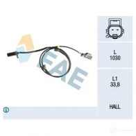 Датчик АБС FAE Volvo XC90 1 (275) Кроссовер 2.5 T AWD 209 л.с. 2012 – 2014 78187 8435050646267 3F0 F6V6