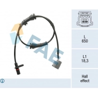 Датчик АБС FAE Nissan Juke (F15) 1 Кроссовер 1.6 94 л.с. 2013 – 2024 QI WSUB 78485