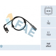 Датчик АБС FAE UH3 PF 78548 Peugeot 308 1 (T7, 4A, 4C) Хэтчбек 2.0 HDi 140 л.с. 2010 – 2025
