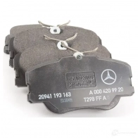 Тормозные колодки, дисковые, комплект MERCEDES-BENZ A000420992041 32195201 D7JI GGW - Изображение 2