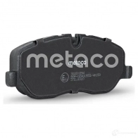 Тормозные колодки передние комплект METACO 1439845535 J 4JULZ 3000-094 - Изображение 2