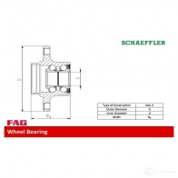 Подшипник ступицы колеса, комплект FAG 713670310 4014870027896 IWT 0H Chrysler 300 2 (LX, LE) Универсал 6.1 SRT8 431 л.с. 2005 – 2010